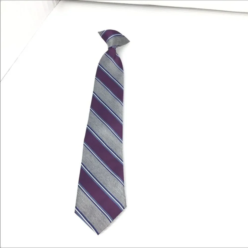 Striped Clip-On Tie (E6)